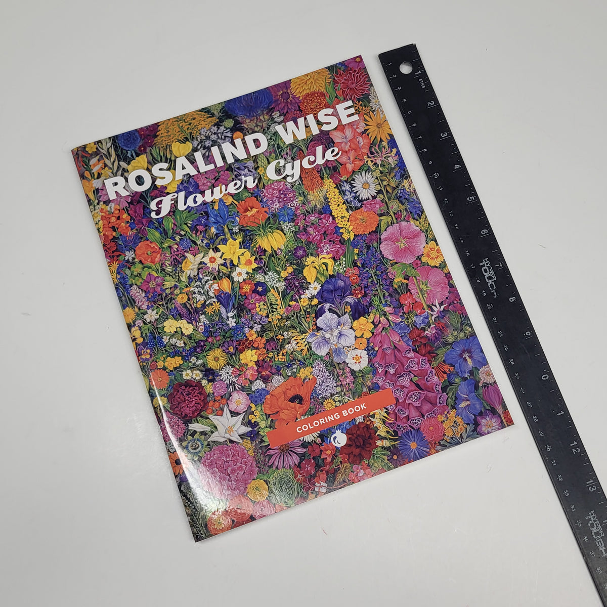 ZA@ POMEGRANATE Rosalind Wise Flower Cycle Coloring Book Soft Cover 20 Images