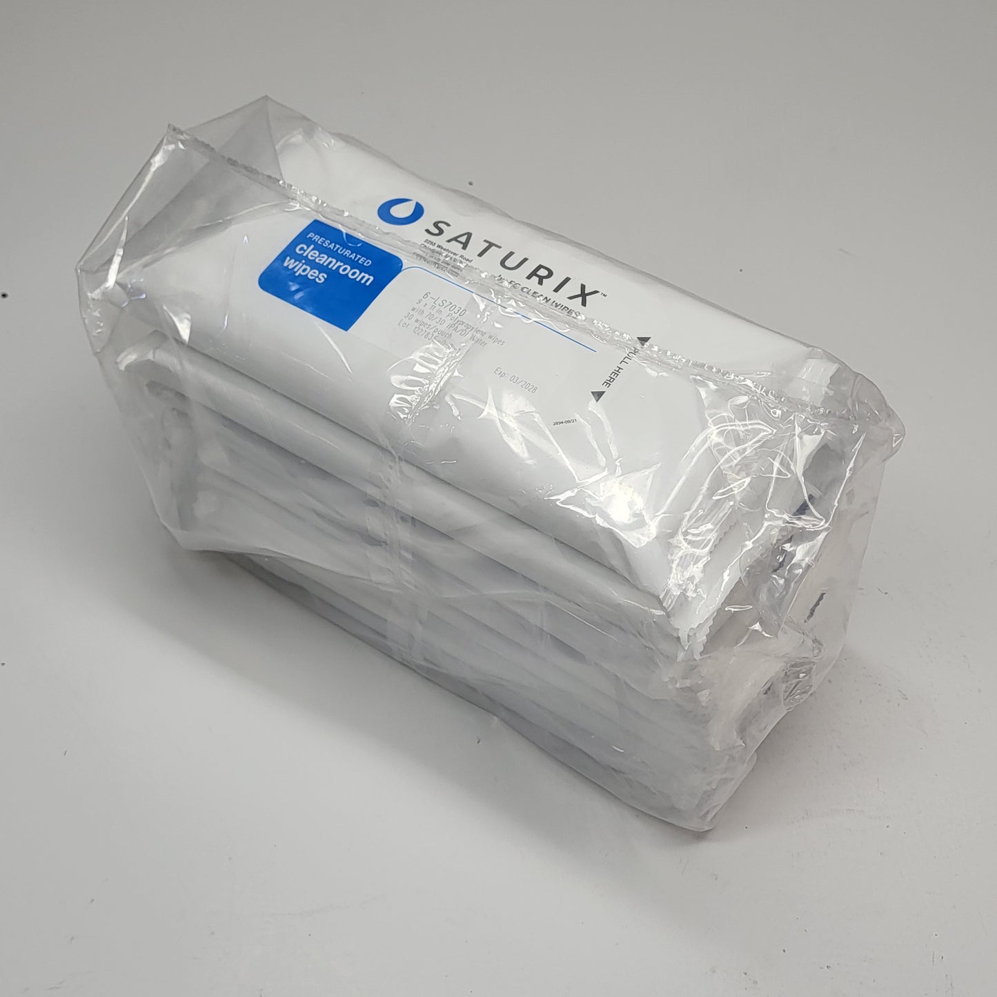 ZA@ SATURIX (24 PACK) Presaturated Cleanroom Wipes  9 x 11 inch / 30 Wipes Each