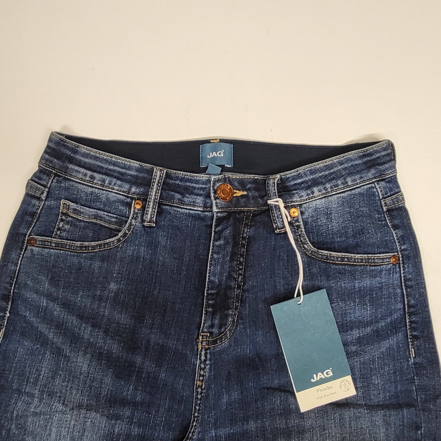 JAG Phoebe High Rise Bootcut Jeans Women's Sz 8/32 Seaside Blue J2911SCV418