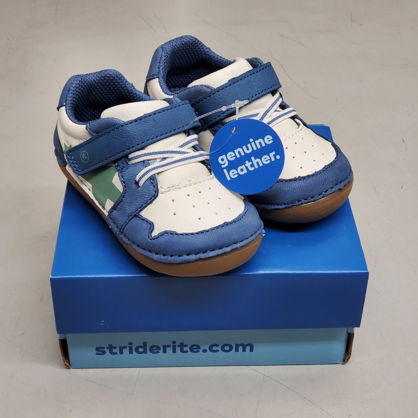 STRIDE RITE SM Waverly Sneaker Shoes Toddler SZ 5M Vintage Indigo BB038409