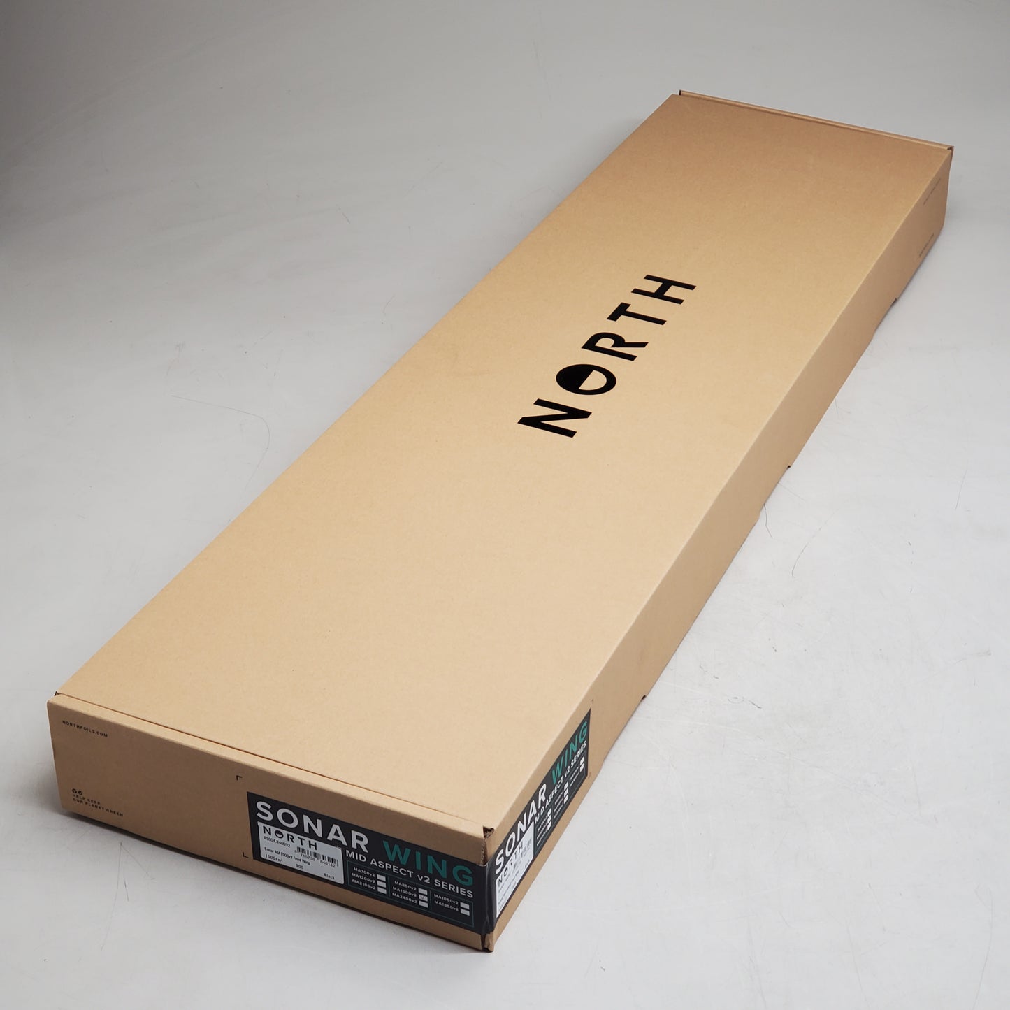 NORTH Sonar Wing Mid Aspect V2 Series Front Wing Ma1500v2 1500 cm Black 85004.240092