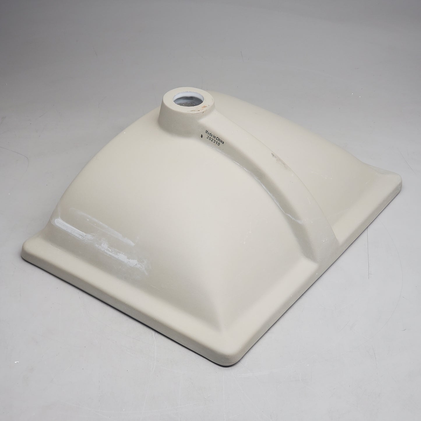 CURATED Porcelain Undermount Sink 18" x 13" White U1813