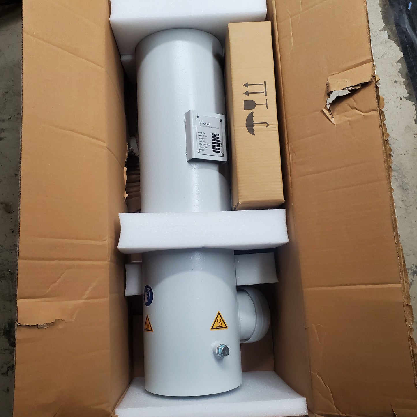 LEYBOLD Exhaust Silencer For Screwline SP 630, DryVac DV 1200 119001