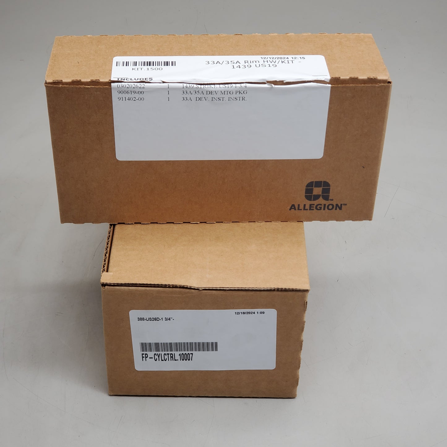 VON DUPRIN Allegion Rim Panic Night Latch Exit Device W/ Cylinder L-Trim ED33A.21696