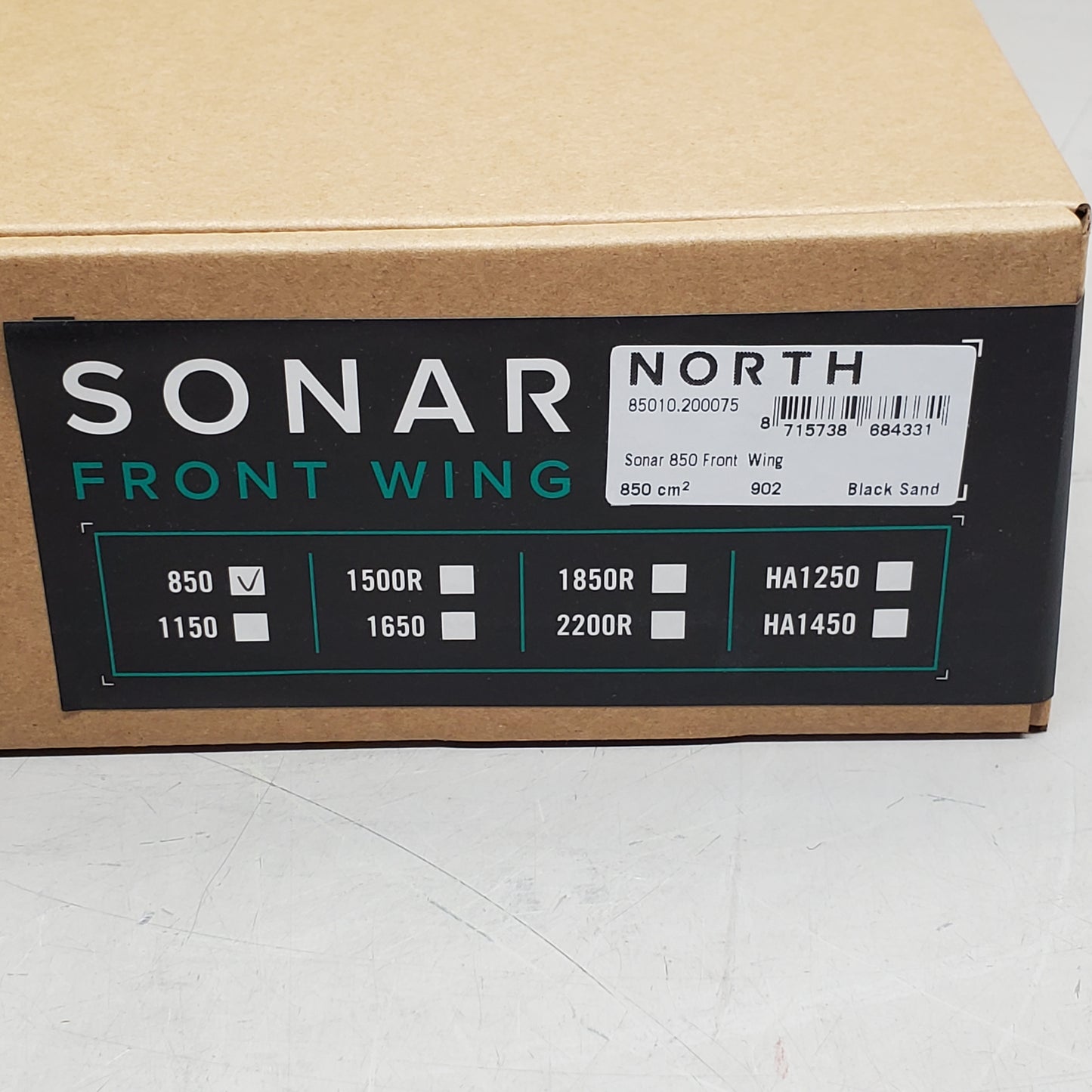 NORTH ACTION SPORTS Sonar Front Wing 850 cm Black Sand 85010.200075