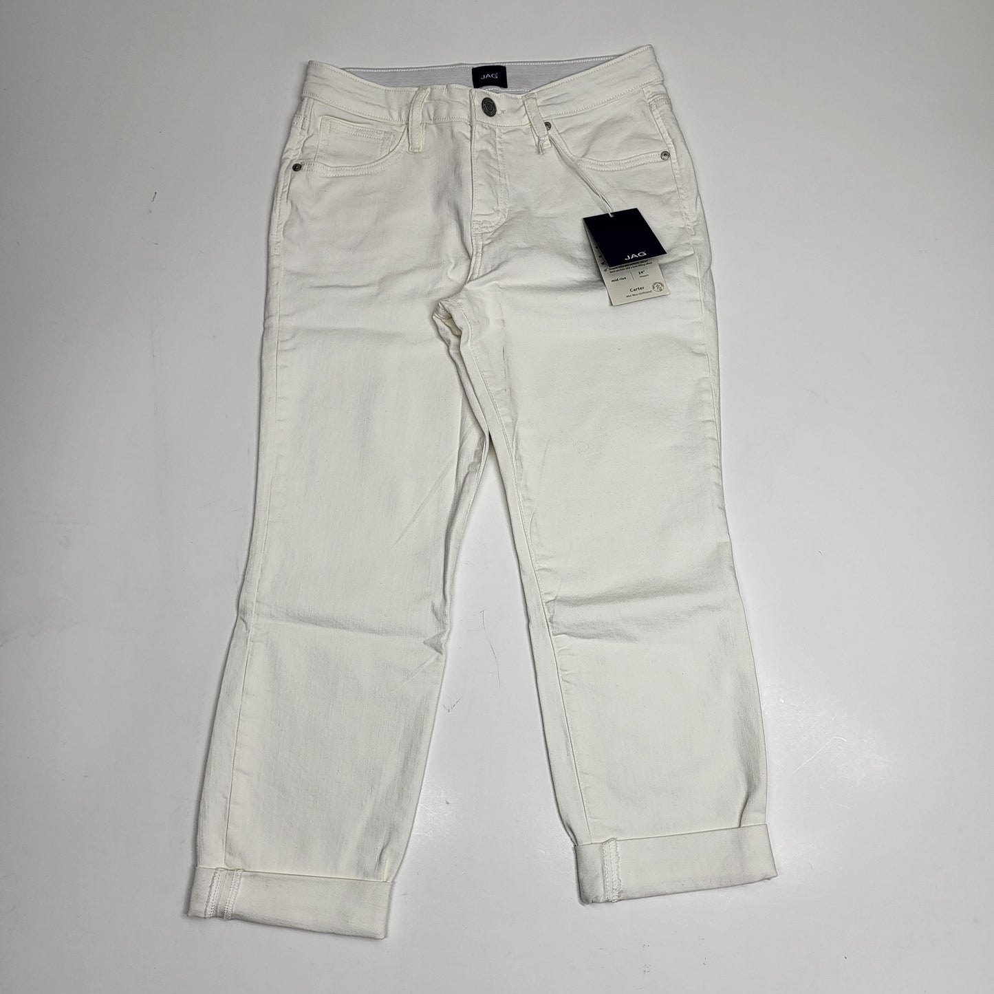 JAG Carter Mid Rise Girlfriend Pant Women's Sz 2P JP2967CBD618