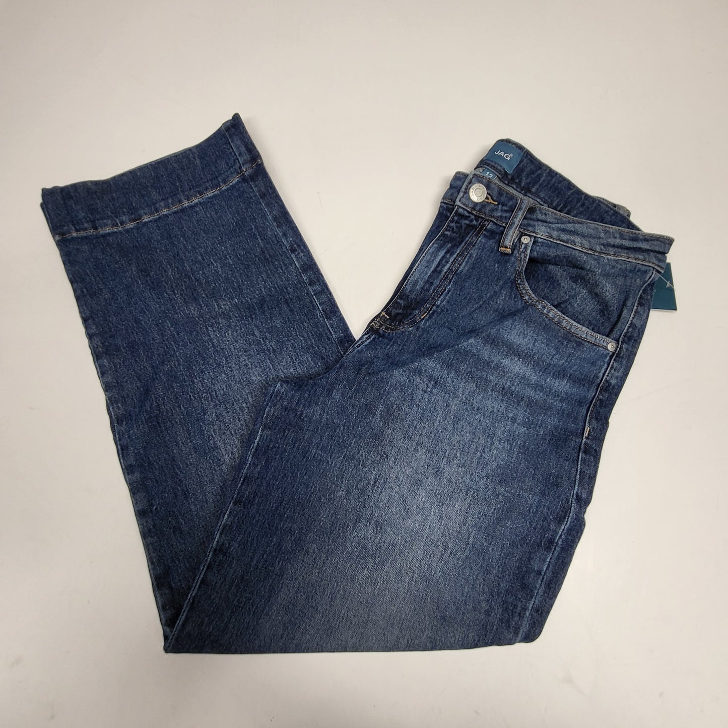 JAG Sophia High Rise Wide Leg Jeans Womens Sz 12/30 Eiffel Blue J2951ACS383