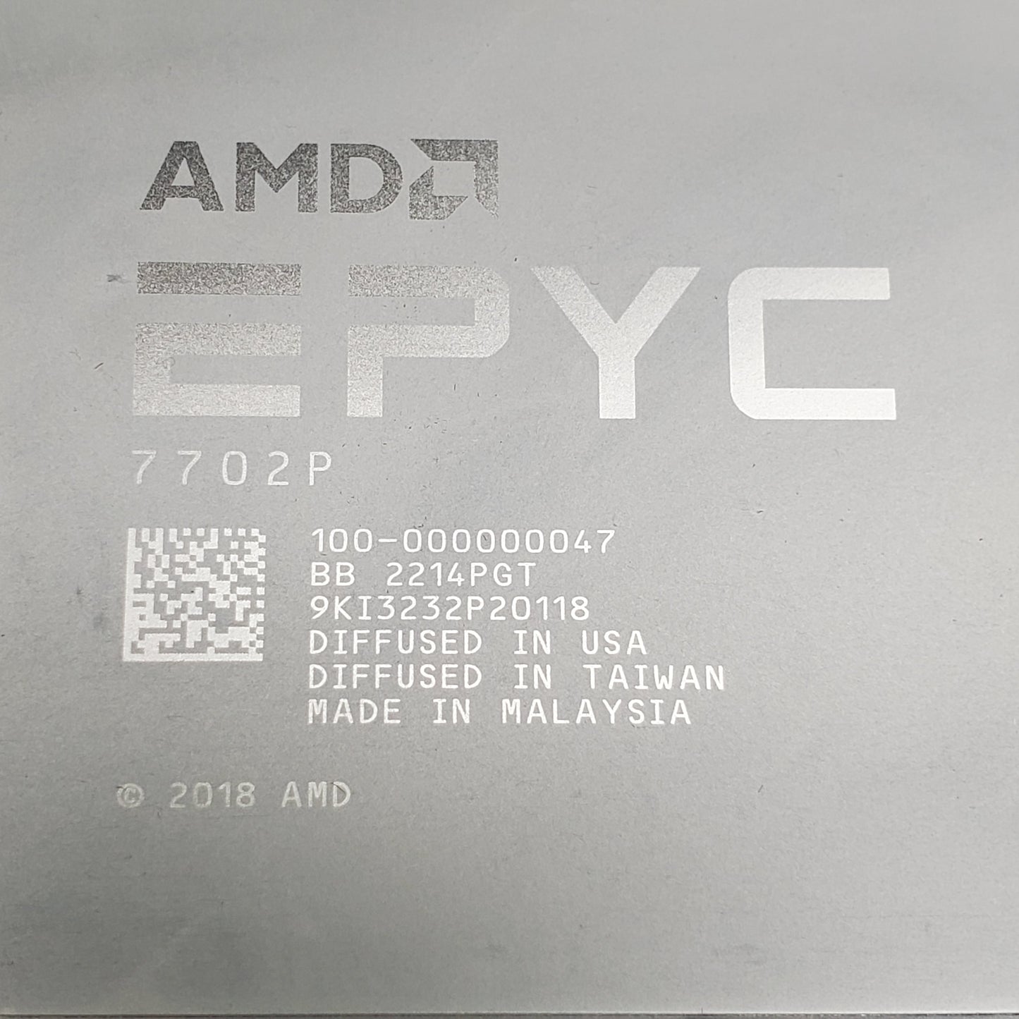 AMD EPYC 7702P 64-Core 2GHz 256MB 200W CPU Processor 64GB 100-000000047 (New Other)