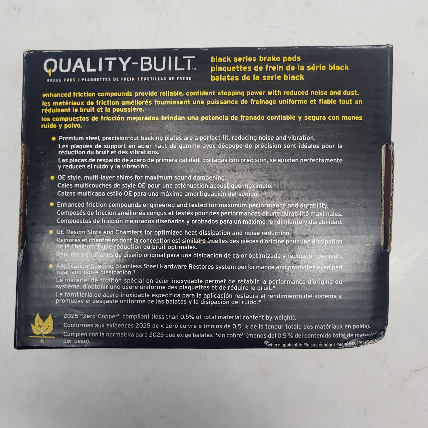 QUALITY-BUILT Semi-Metallic Disc Brake Pad Set Black Front 1003-1178M