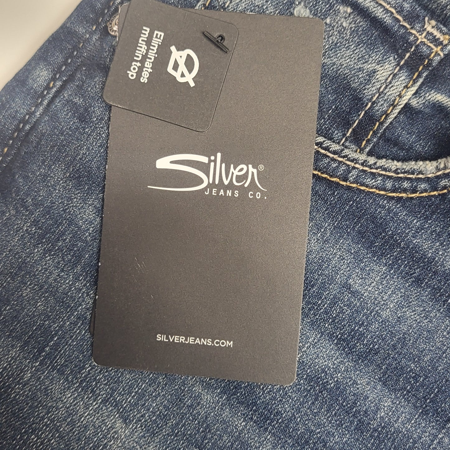 SILVER JEANS CO. Boyfriend Mid Rise Eco Friendly Sz 28/29 Indigo L2710EGX376