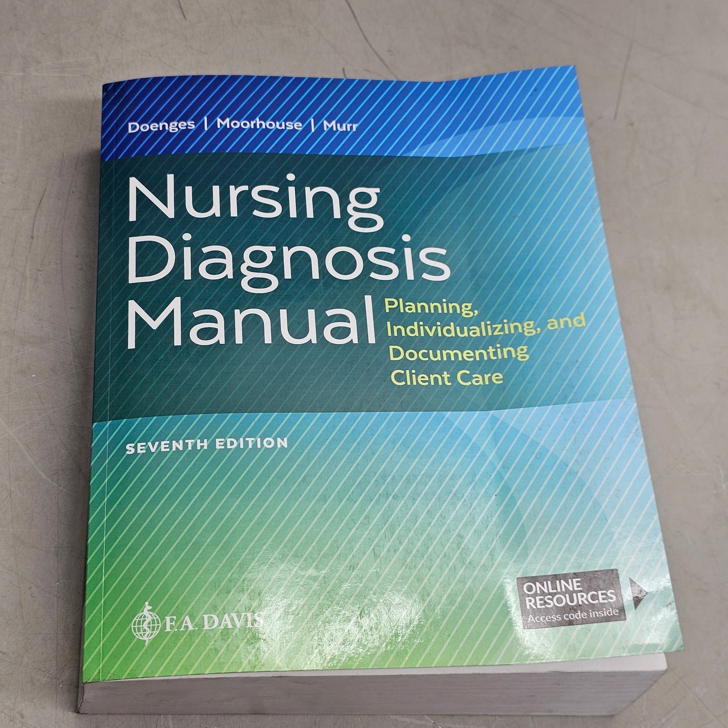 F.A. DAVIS Nursing Diagnosis Manual 7th edition 2025