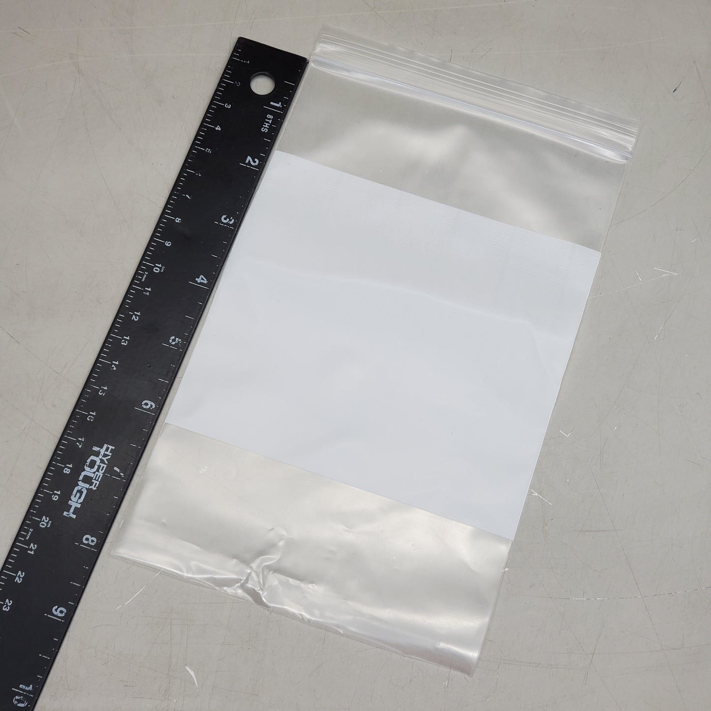 ACTION PACKAGING (1000 Pcs) Reclosable Zip Poly Bags W/ Writing Panel 5x8" 4 Mil Clear M5X8WB
