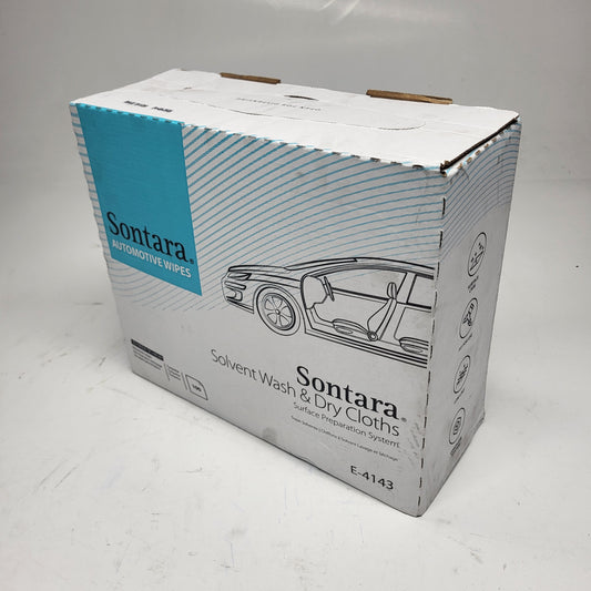 SONTARA Automotive Wipes Solvent Wash and Dry Cloths 100 Sheets Teal E-4143