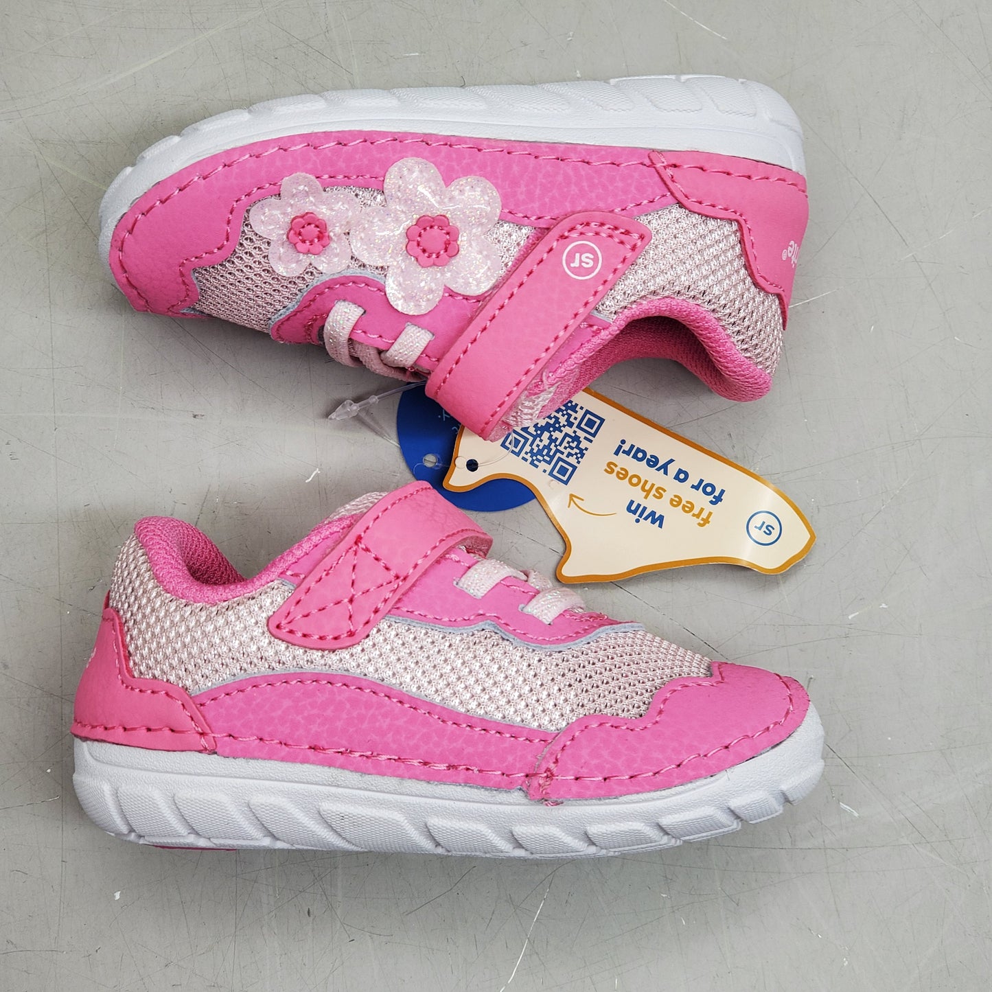 STRIDE RITE SM Rosa Sneaker Shoes Toddler SZ 5W Blush BG041102