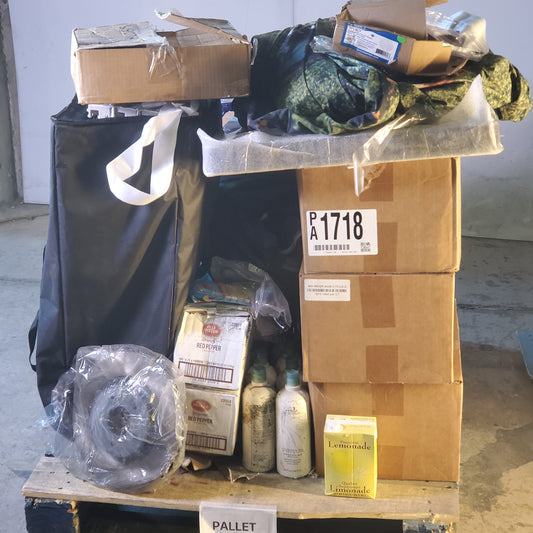 ZA@ Pallet of MIXED Black Nitrile Exam Gloves, Fire Alarm Speaker, Red Pepper, Hand and Body Wash, Caliper, Damprid, Plastic Knives and Etc. (AS-IS)