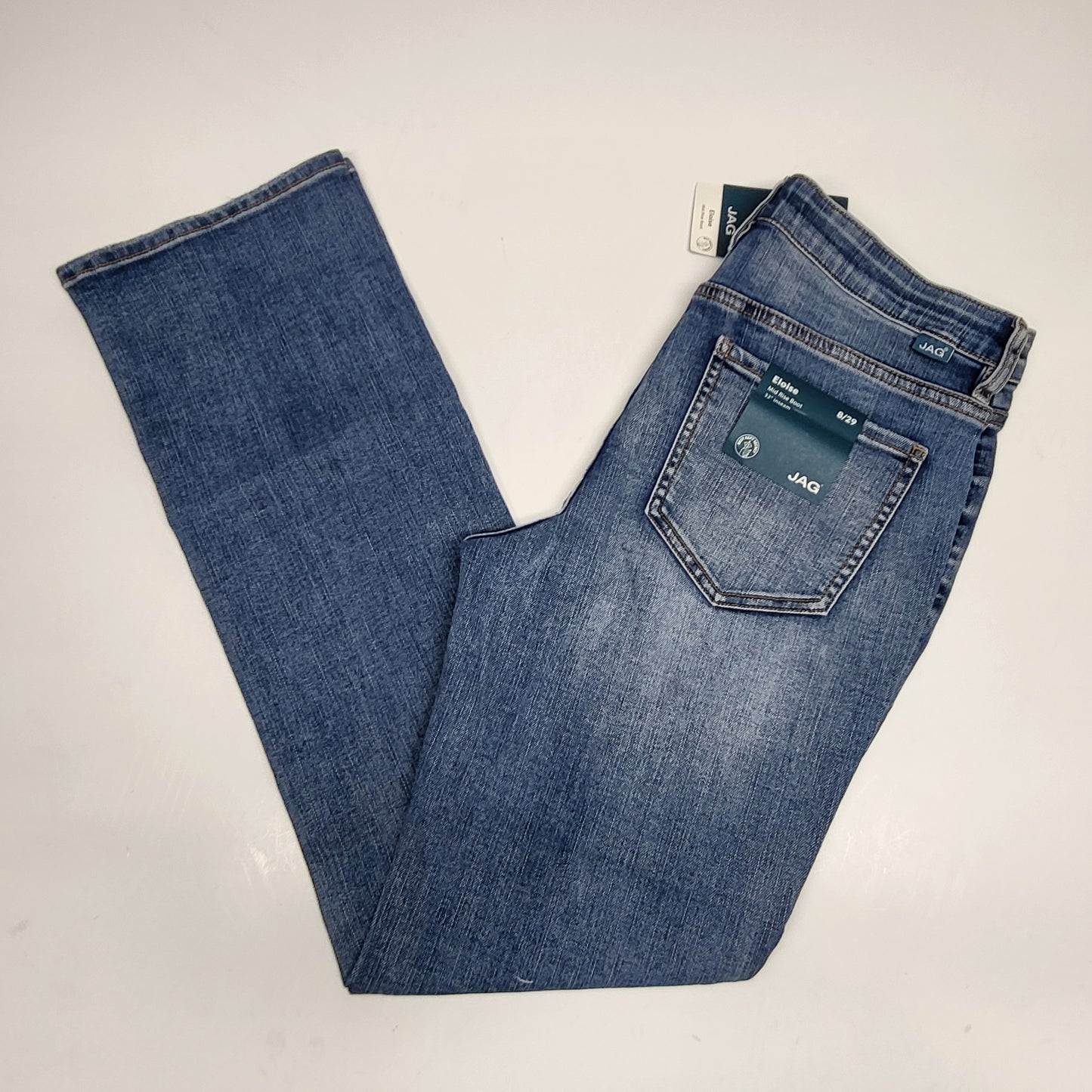 JAG Eloise Mid Rise Boot Jeans Womens Sz 8/29 Seattle Blue J2869EPK205