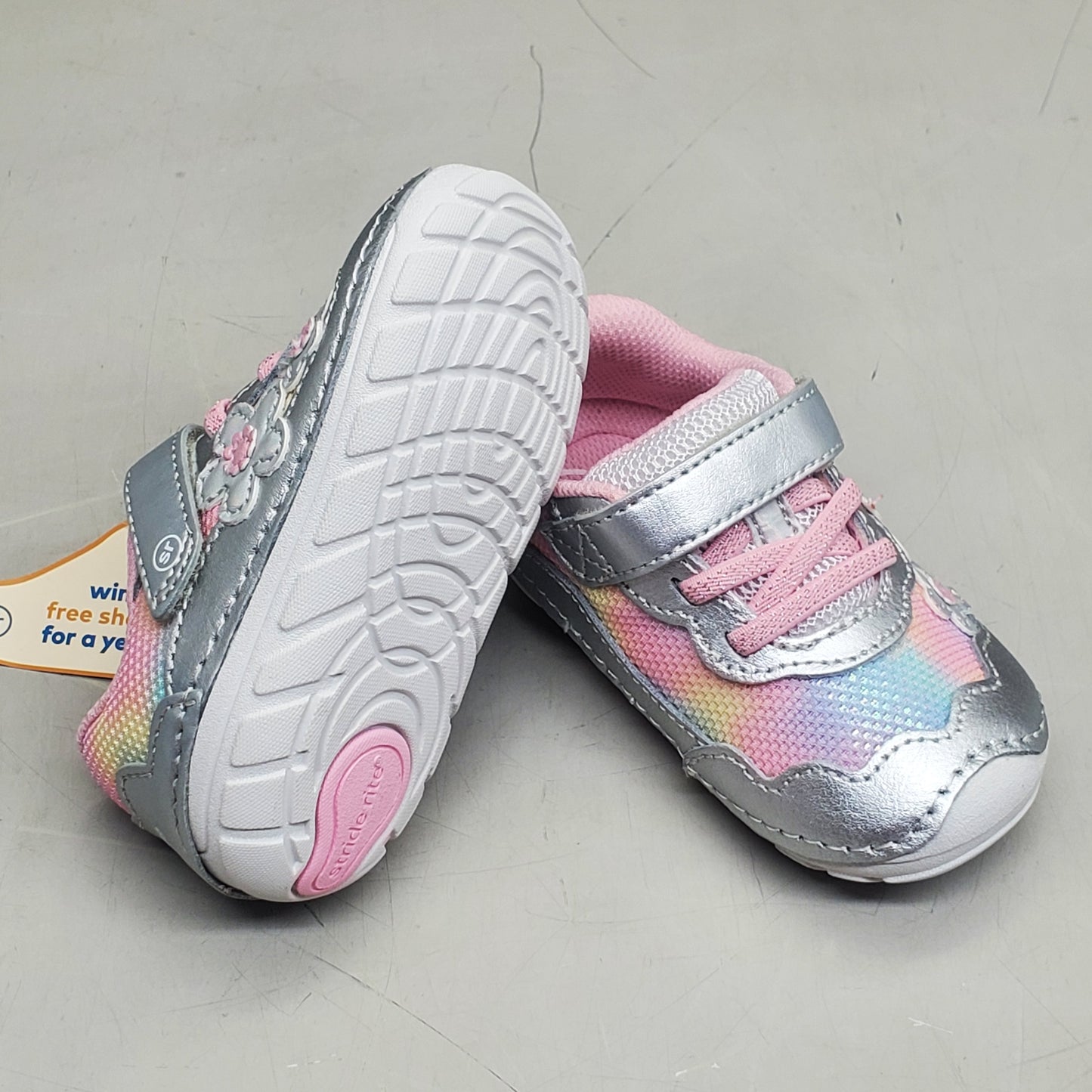 STRIDE RITE SM Rosa Shoes Toddler SZ 5.5M Rainbow BG041101