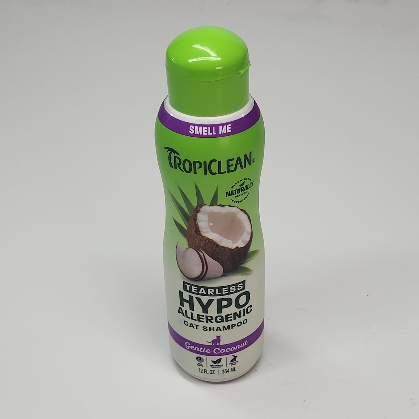TROPICLEAN (6 PACK) Tearless Hypo Allergenic Cat Shampoo Gentle Coconut 12 oz