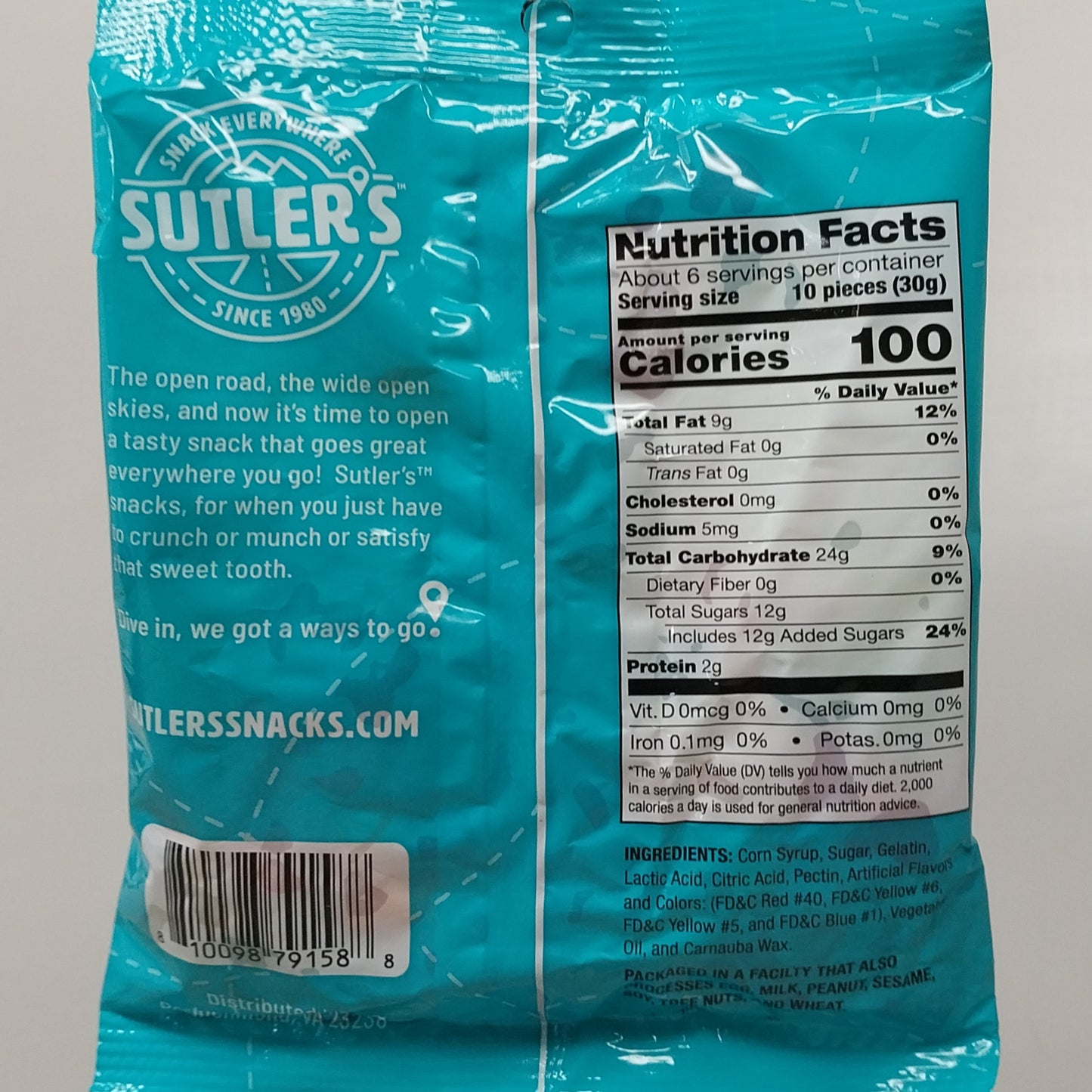 SUTLERS Gummy Bears (4-PK) 6 oz Each Artificially Flavored Gummy Candy Exp 03/2025