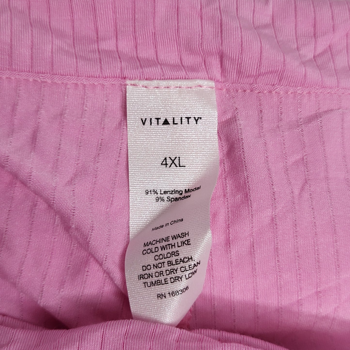 SOLID AND STRIPED Float Rib Foldover Pant Women's Sz 4XL Pink Frosting