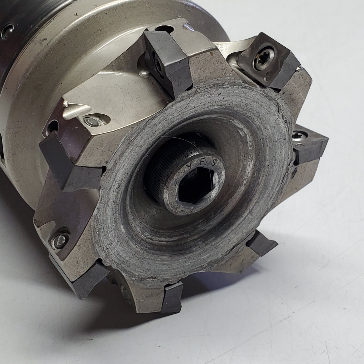 ISCAR Tool Holder with 6 Insert Indexable Face Milling Cutter 3" HM90 F90A D3.00-7-1.00 (Used)