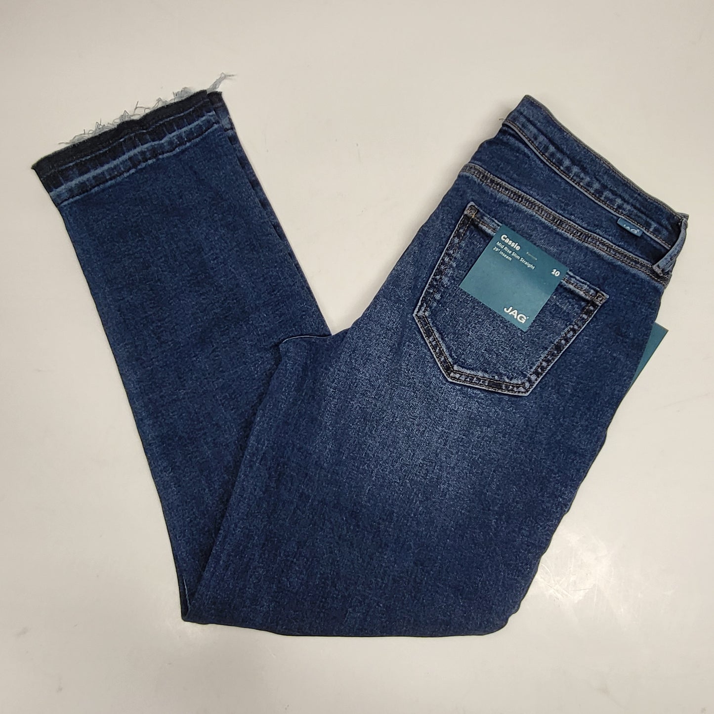 JAG Cassie Mid Rise Slim Straight Womens Sz 10/29 Chateu Blue J2940SAT385