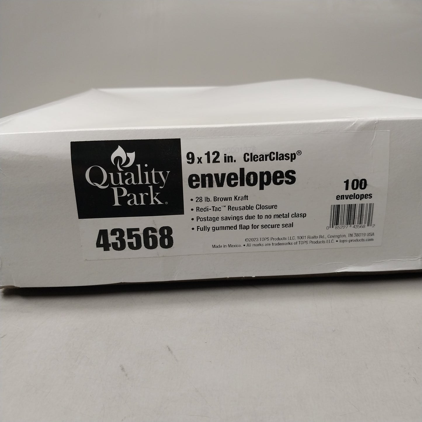 QUALITY PARK 1,000 PK Envelopes 12"x9"x3" Brown