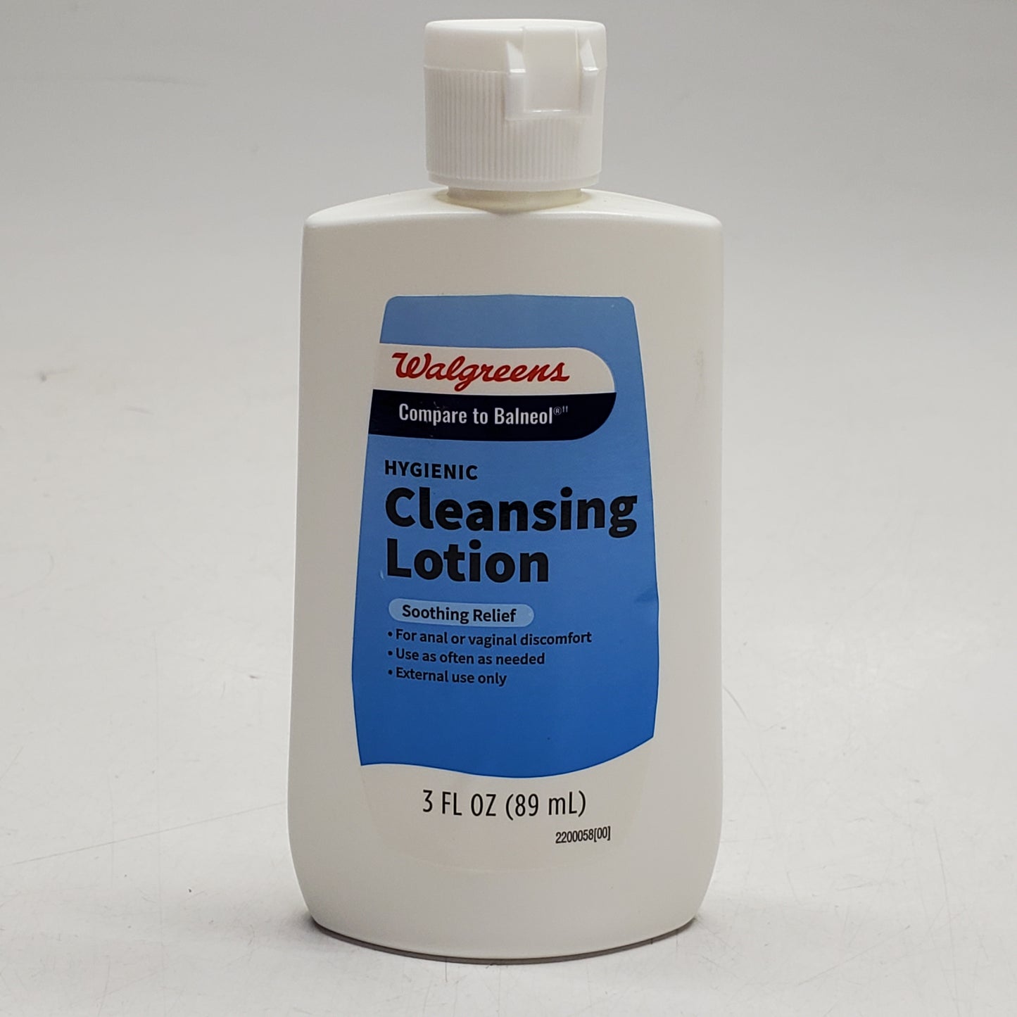 WALGREENS Hygienic Cleansing Lotion Soothing Relief 3 FL OZ
