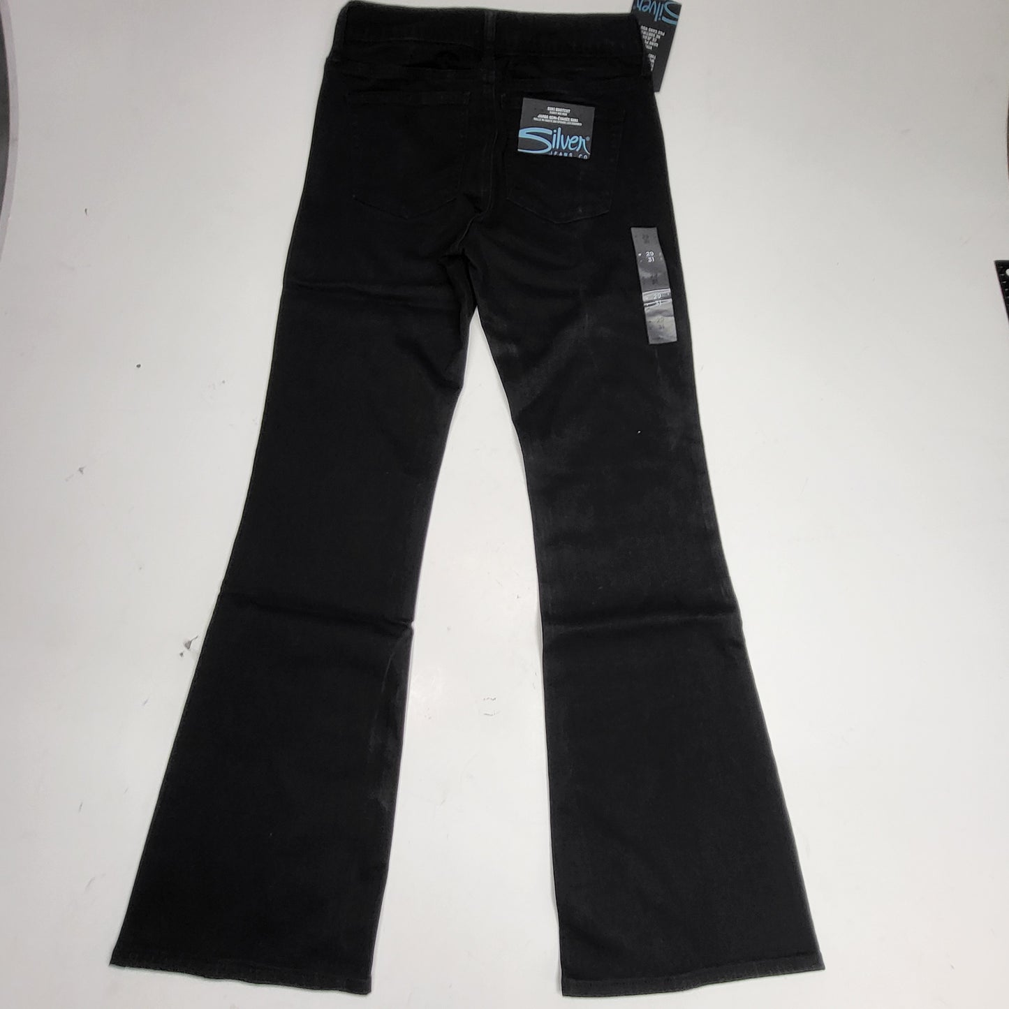 SILVER JEANS CO. Suki Bootcut Curvy Midrise Sz 29/31 Black L93719BVS557