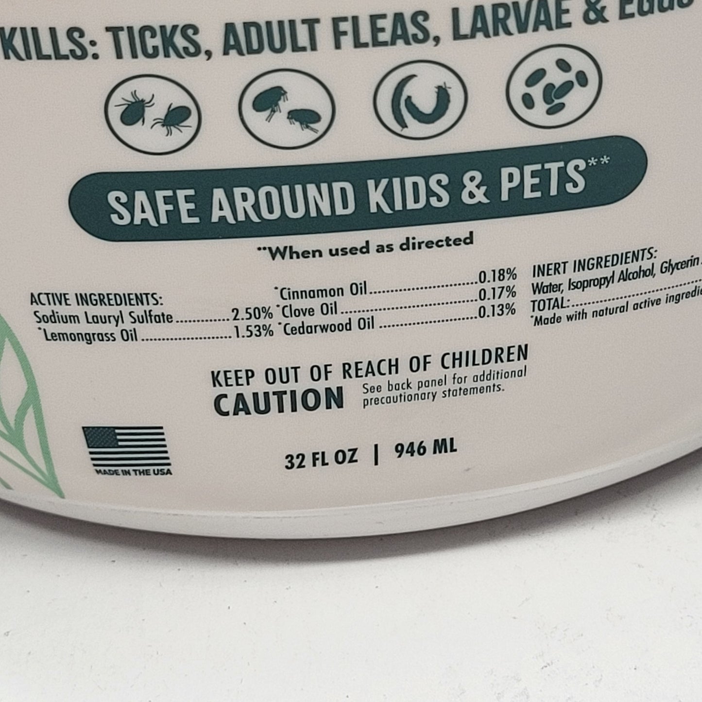 TROPICLEAN (3 PACK) Natural Flea & Tick Max Strength Home + Dog Spray 32 oz
