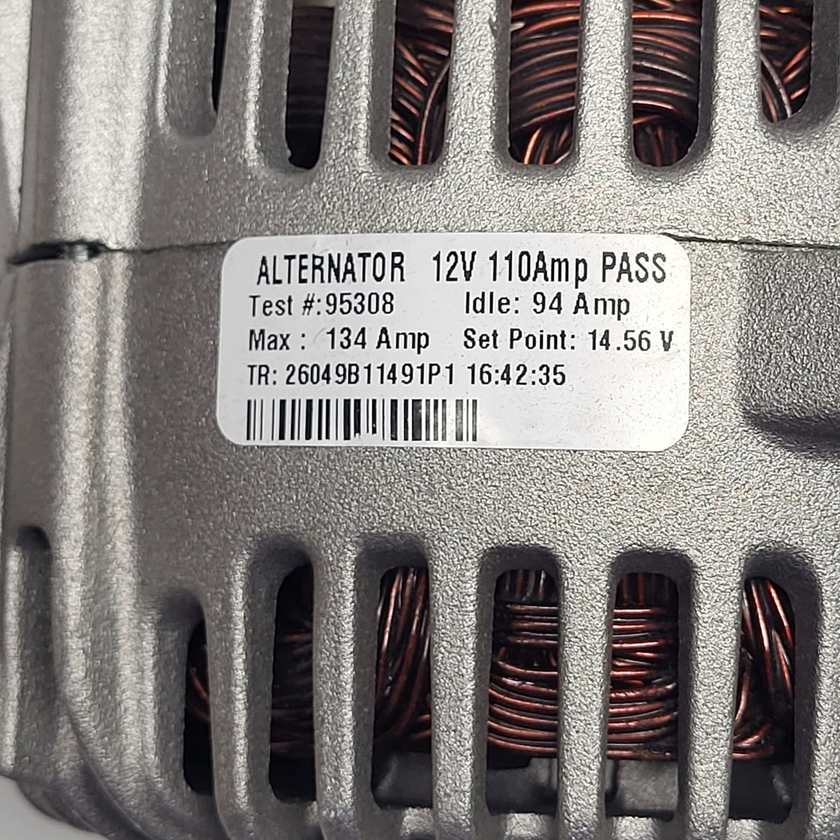 SUPERIOR Remanufactured Premium Alternator 12v 110amp  11491 (As Is)