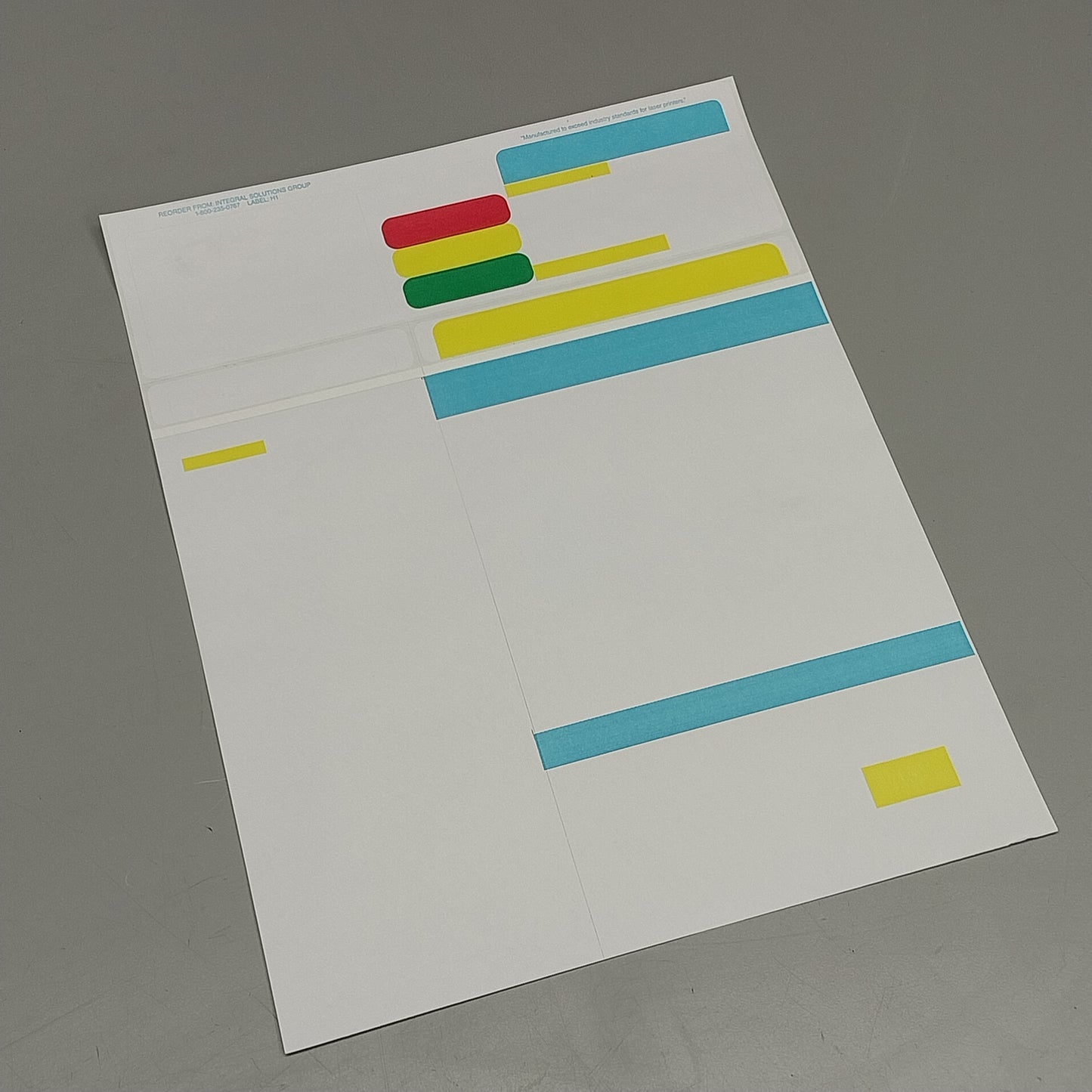 INTEGRAL RX Laser Pressure Sensitive Pharmacy Labels 1000 Sheets 507163