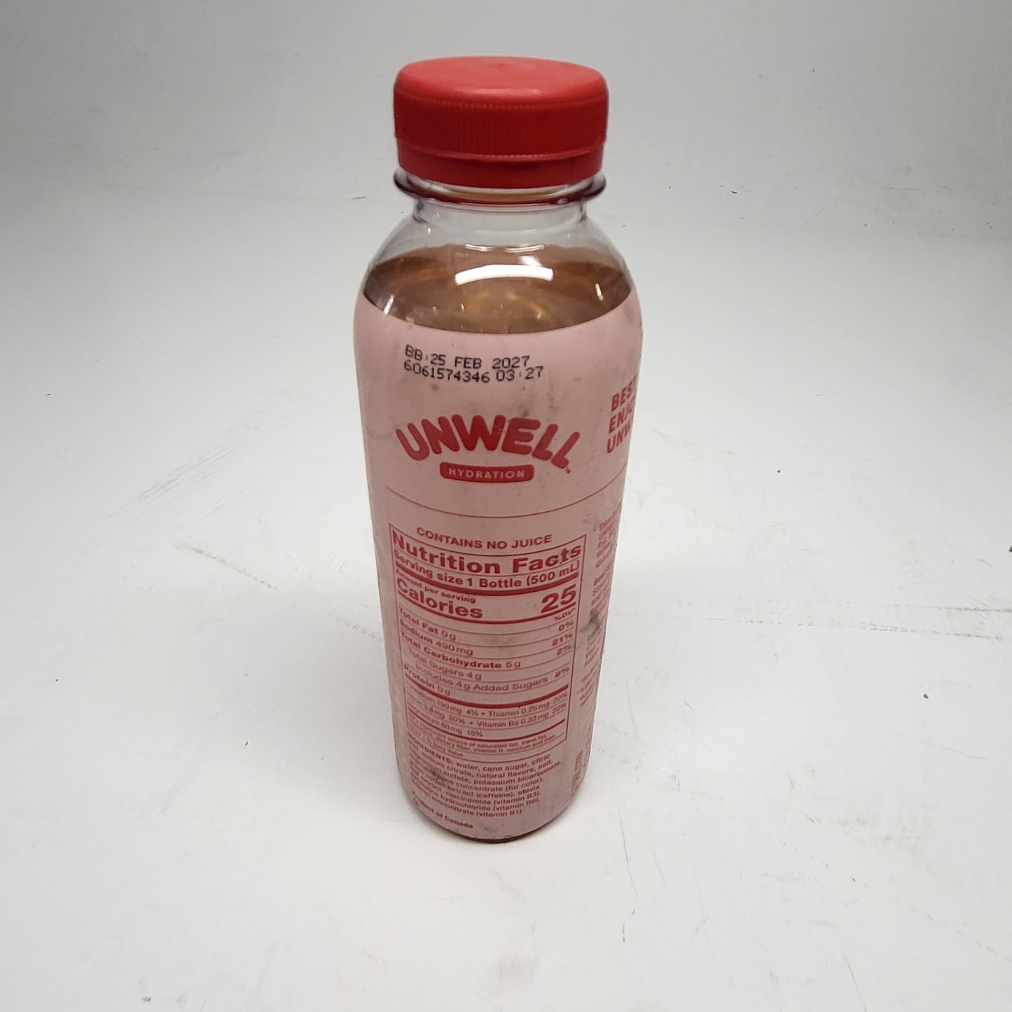 ZA@ UNWELL (12 PACK) Hydration Electrolyte Drink Strawberry 16.9oz