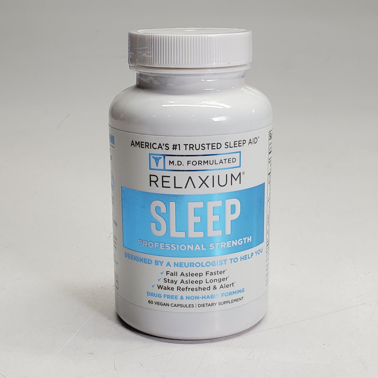 RELAXIUM Sleep Aid Professional Strength Melatonin 5mg 60 Capsules BB 10/27
