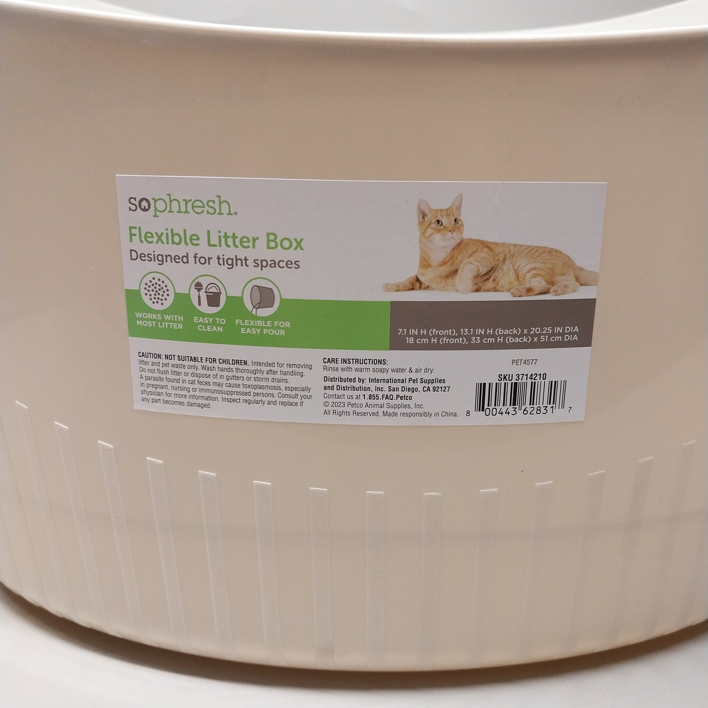 PETMATE SO PHRESH (12 PACK) Flexible Litter Boxes Medium Cream 42290