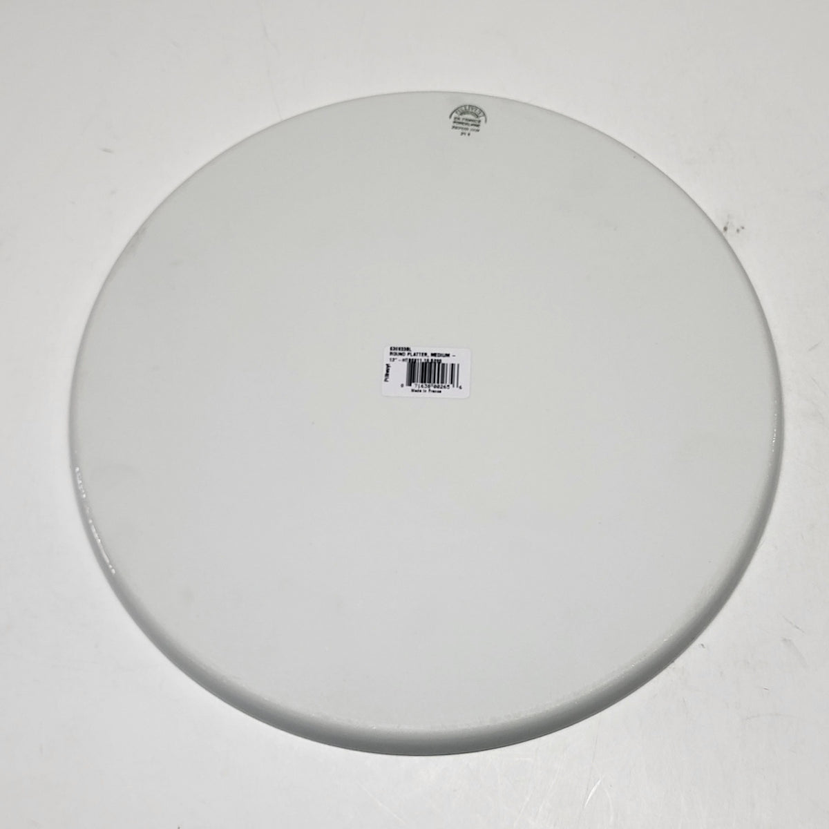 PILLIVUYT Porcelain Round Platter Medium 13"x13" 630933BL