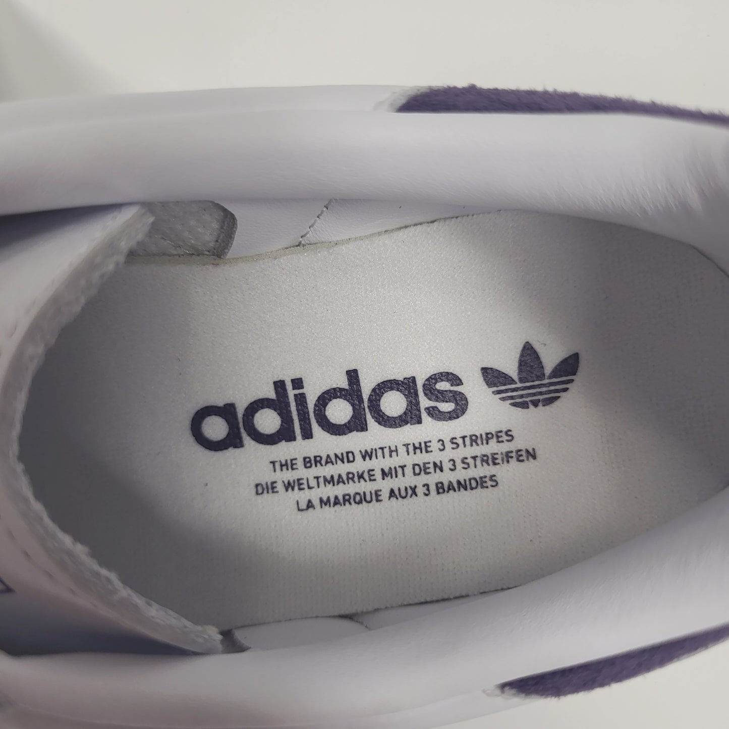 ADIDAS Samba Og W Sneakers Women's Sz 8.5 White and Purple JI2594