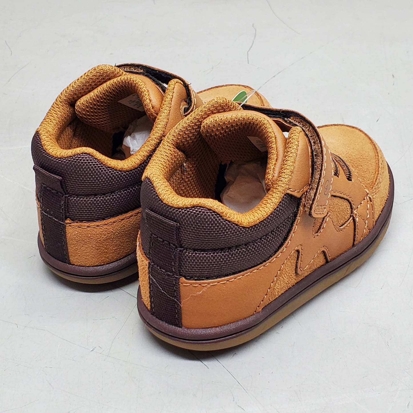 STRIDE RITE SM Ames Sneakers Shoes Toddler SZ 10M Honey Yellow BG038801
