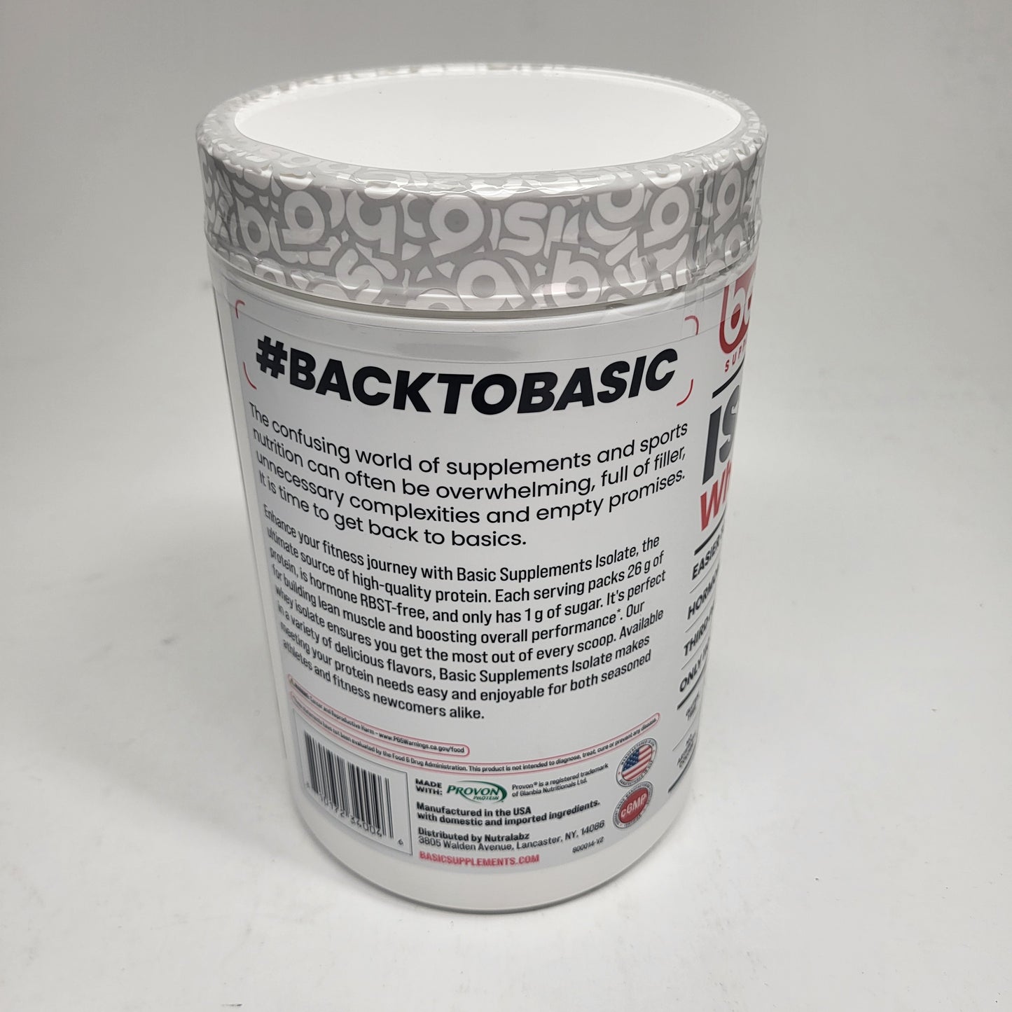 BASIC Basic Whey Isolate Protein Peanut Butter Cookie 2lbs Bb 12/27 2lbs