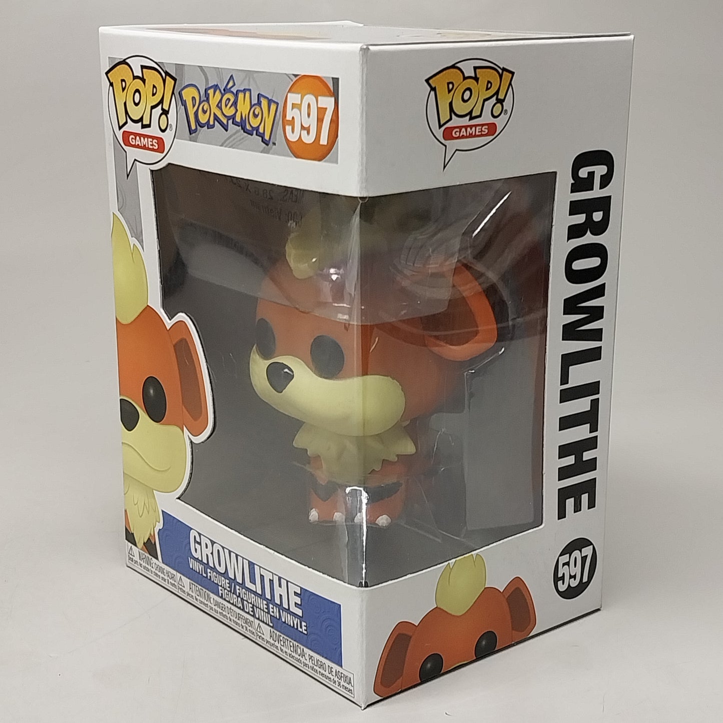 FUNKO Pop Games Pokemon 597 GROWLITHE Vinyl Figure (New)