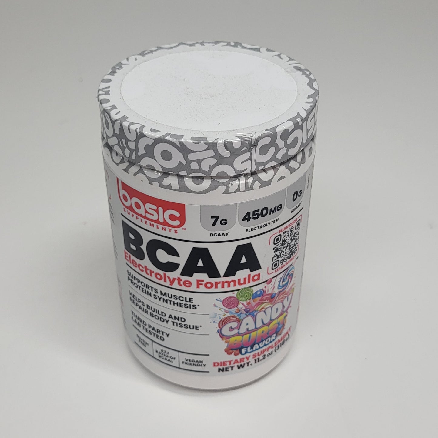 BASIC Creatine Monohydrate Increase Muscle Mass Candy Burst 11.2oz BB 01/27