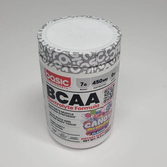 BASIC Creatine Monohydrate Increase Muscle Mass Candy Burst 11.2oz BB 01/27
