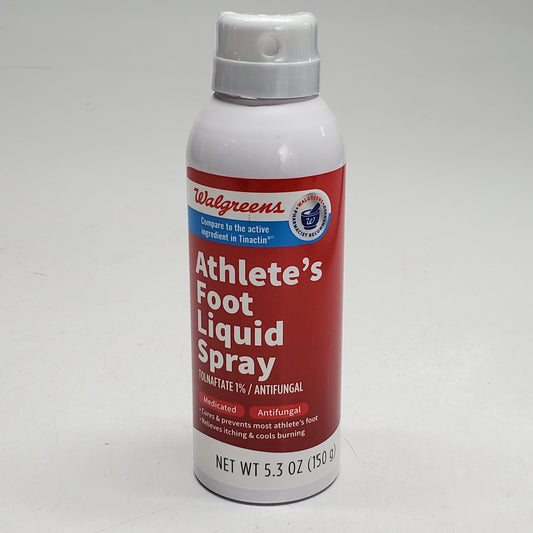 WALGREENS Athlete's Foot Liquid Spray Antifungal 5.3 OZ BB 03/27