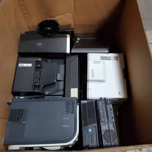 ZA@ MIXED Pallet Of Printers, Computers And Monitors (As-Is)