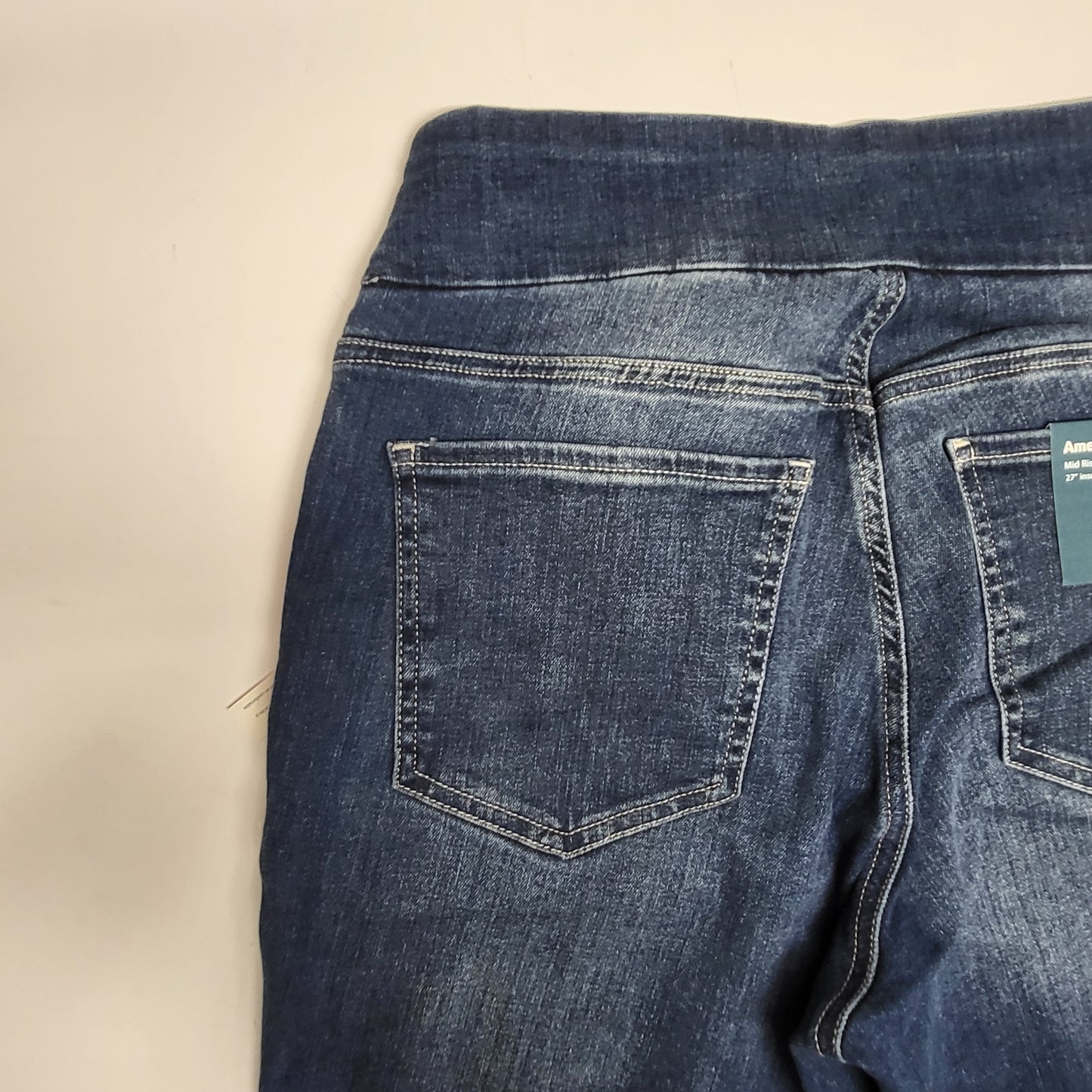 JAG Amelia Mid Rise Slim Ankle Womens Sz 24W/27 Kodiak Blue J2321EAE374