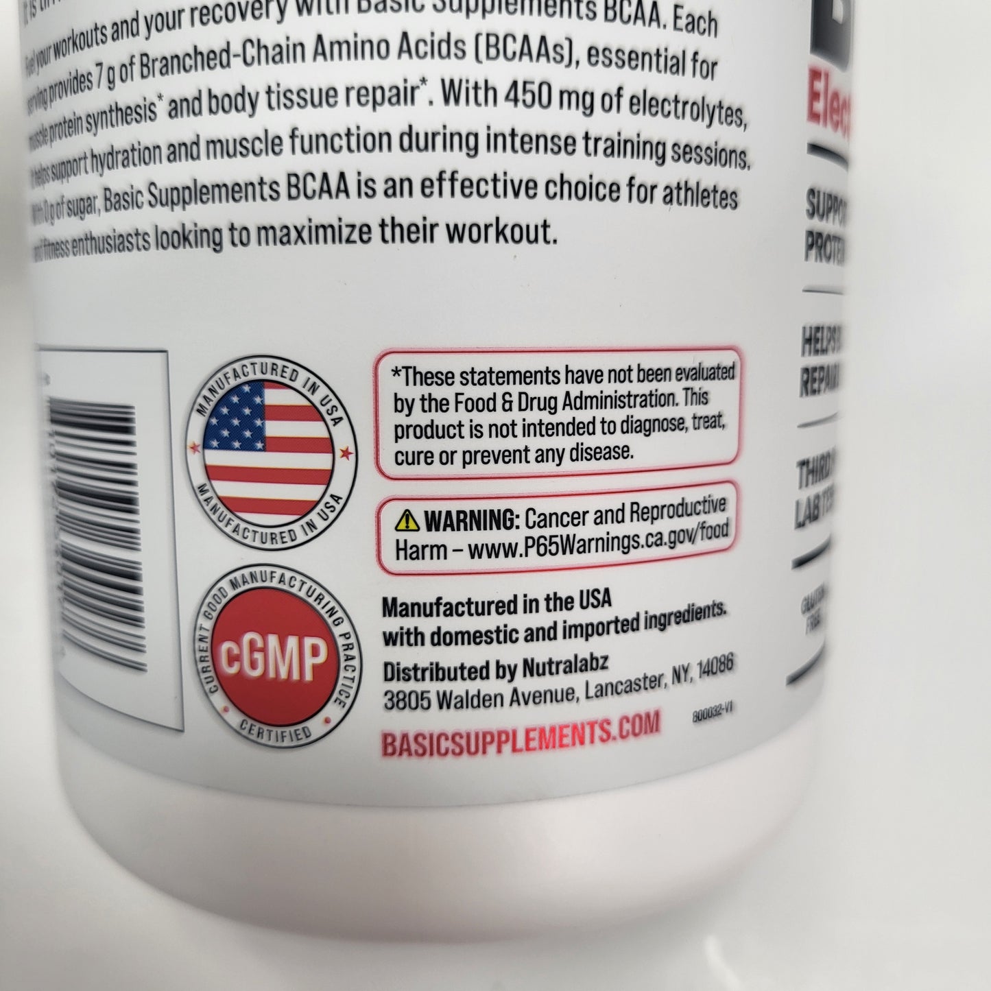 BASIC Creatine Monohydrate Increase Muscle Blueberry Lemonade 11.1oz BB 02/27