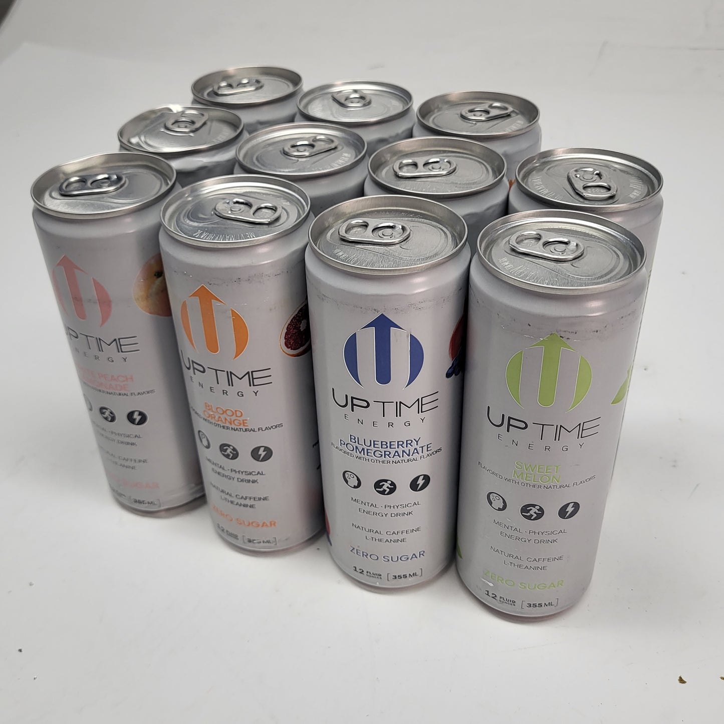 ZA@ UPTIME ENERGY DRINK Original Variety Zero Sugar Zero Sugar 12 oz BB 05/27