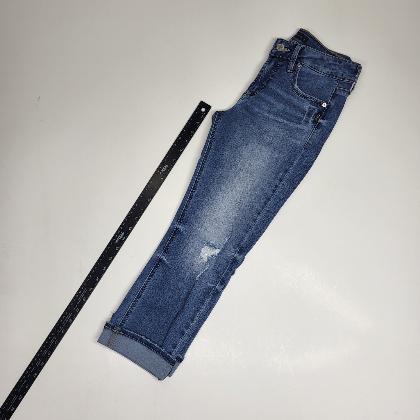 SILVER JEANS CO. Suki Mid Rise Capri Women's Sz 27/23.5 Indigo L43920ecf252