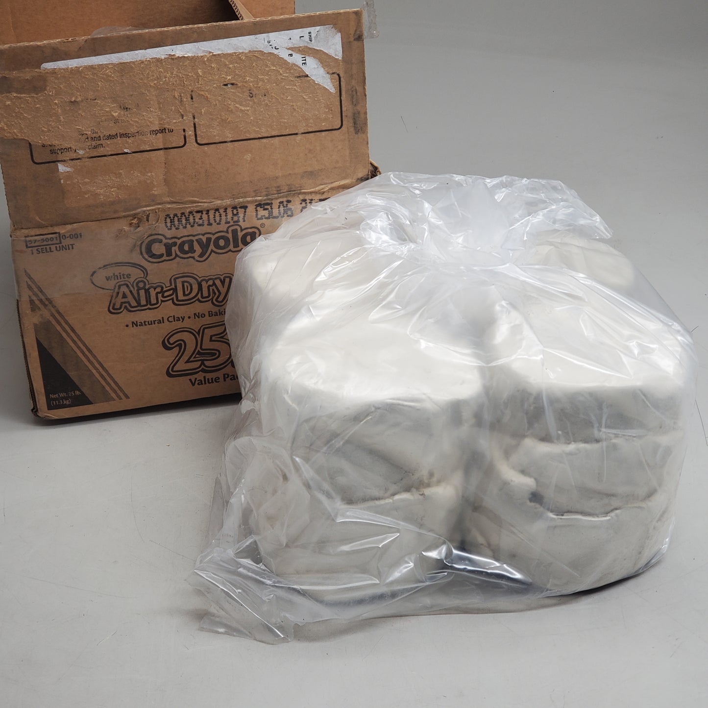 CRAYOLA Air-Dry Clay Value Pack 25 lbs White 57-5001
