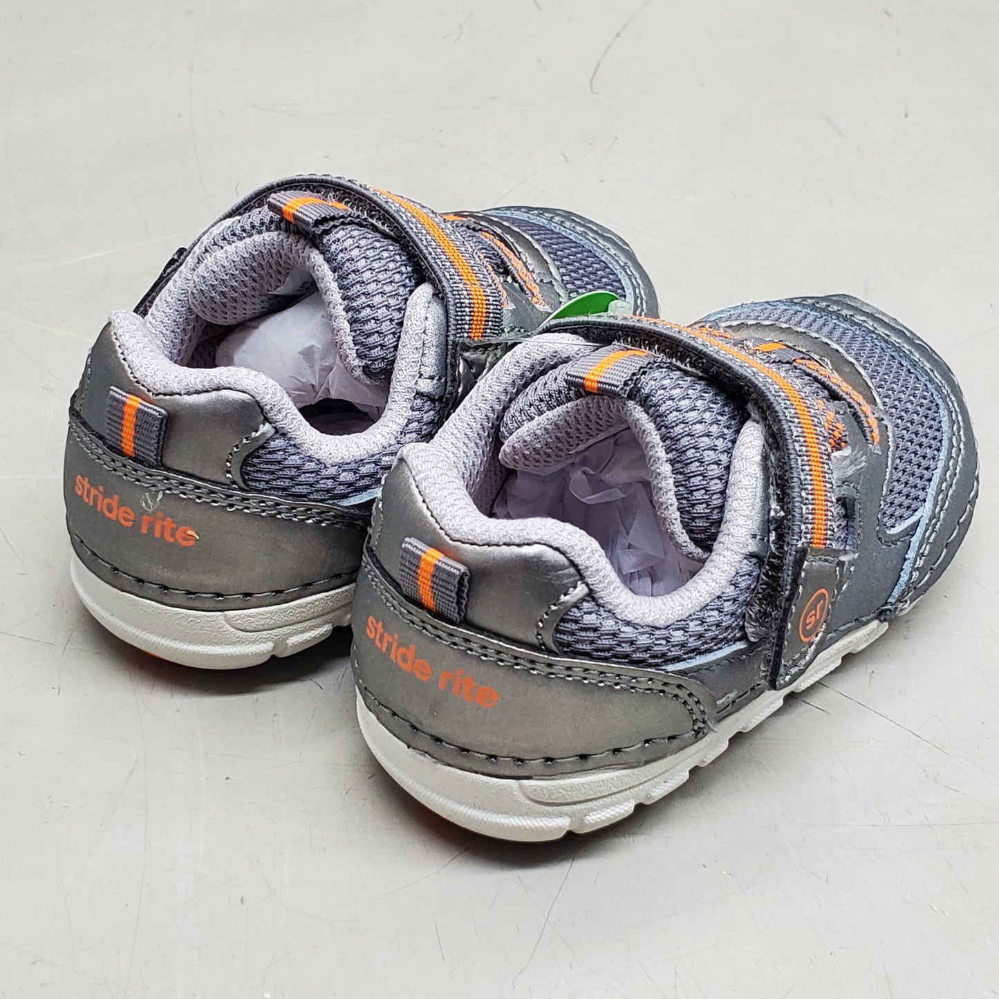 STRIDE RITE SM Turbo Sneakers Shoes Toddler SZ 5M Grey BG035904